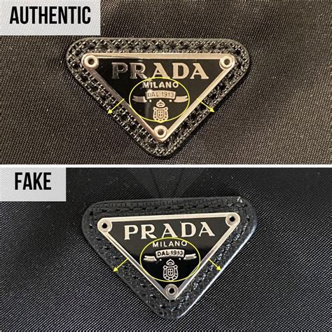 how to spot prada fake|inside of prada bag.